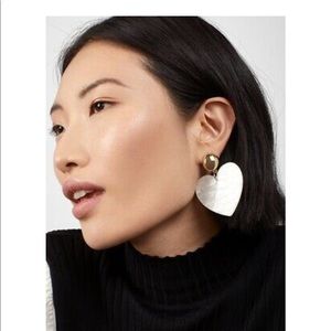 BaubleBar Jewelry - Pink heart earrings BaubleBar Jewelry - Pink heart earrings